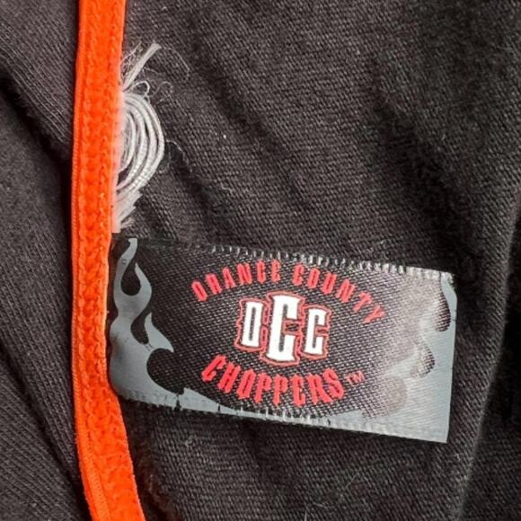 Y2K Orange County Choppers Black & Orange Flame Cami Tank Top Size XL / 2XL - Picture 5 of 5